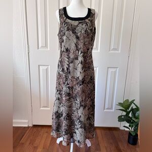 Studio I Sleeveless Floral Print Y2K Vintage Dress | Size 12 | #A-1115-4